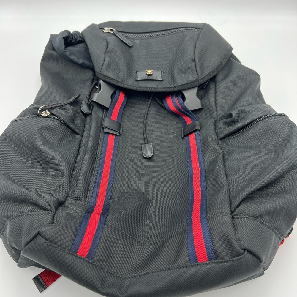 Gucci Techno Backpack Web Drawstring